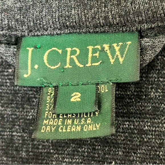 Vtg J.Crew Women’s Blazer Wool Knit Sz 2 Y2K Preppy Classic Minimalist Excellent - Picture 4 of 5